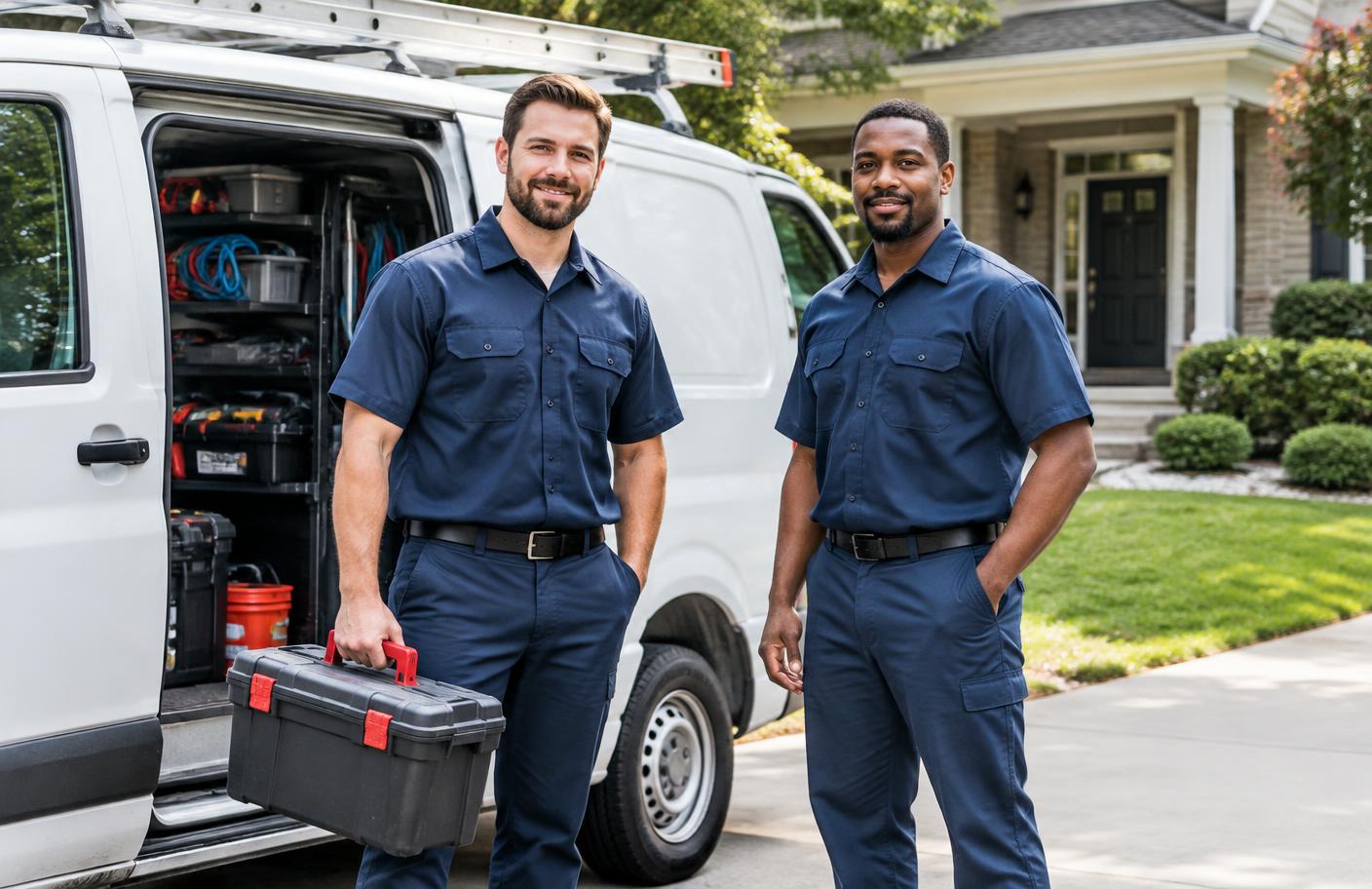 Professional Kennedivo Co. plumbing team ready for residential service